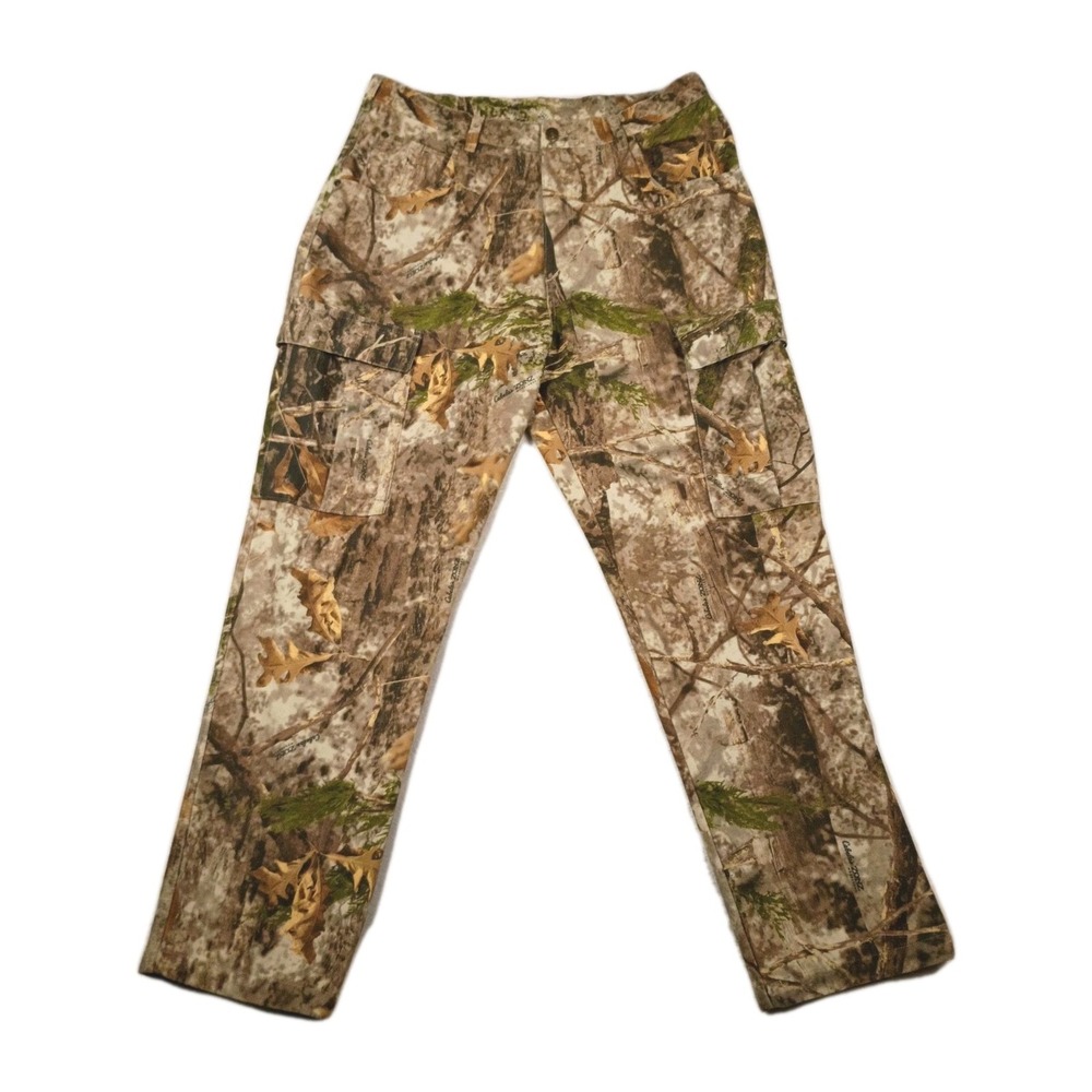 Men's Cabelas Zonz Woodland Camo Pants‎  Lightweight Hunting Outdoors Size 36x32
